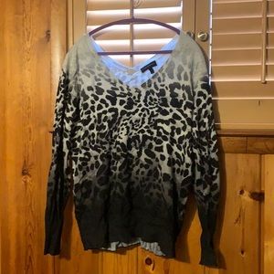 Lane Bryant leopard sweater